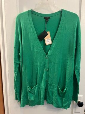 Halogen V-Neck Button Cardigan Sweater